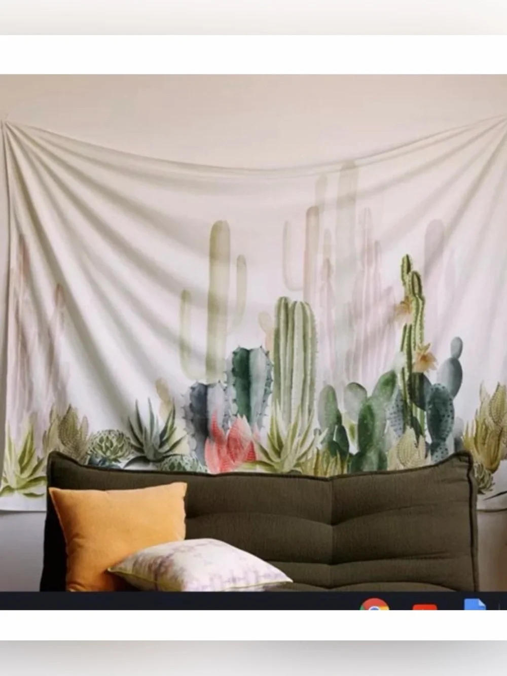 Urban Outfitters Cactus Wall Tapestry